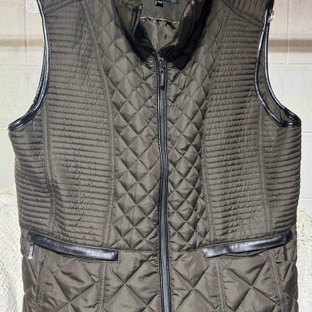 Quilted Olive Green Vest